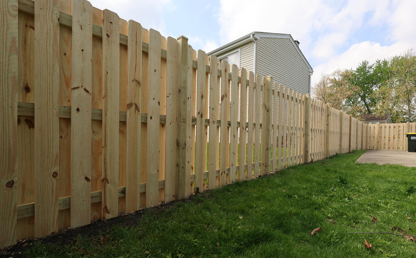pressure treated pine fence installation Illinois